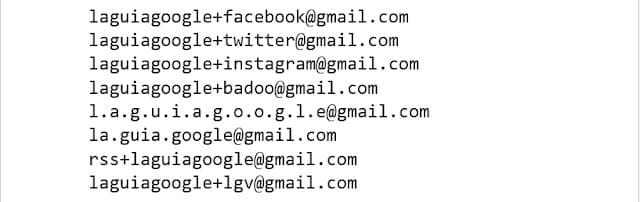 Cuentas Gmail Ejemplos